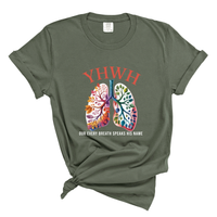 Load image into Gallery viewer, YHWH Our Very Breath Speaks His Name - Comfort Colors Tee