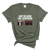 Load image into Gallery viewer, Ain't No Hood Like Sainthood Tee - Catholic Sainthood Shirt