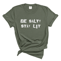 Load image into Gallery viewer, Be Salty Stay Lit Comfort Colors Tee