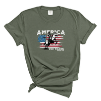 Load image into Gallery viewer, USA Cowboy Shirt- Fourth Of July Comfort Colors Tee
