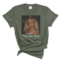 Load image into Gallery viewer, Y'all Need Jesus - Women's Comfort Colors Tee