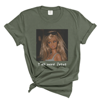 Load image into Gallery viewer, Ya'll Need Jesus  - Christian Humor Comfort Colors Women's Tee
