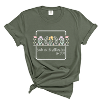 Load image into Gallery viewer, Consider How The Wildflowers Grow - Comfort Colors Tee
