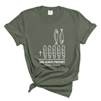 Load image into Gallery viewer, God Always Provides Shirt - God's Math Bible Verse Tee