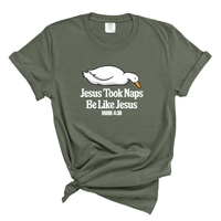 Load image into Gallery viewer, Jesus Took Naps Shirt Be Like Jesus - Funny Christian Goose Shirt