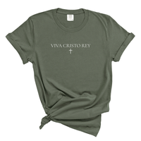 Load image into Gallery viewer, Viva Cristo Rey Shirt Catholic Devotion Tee