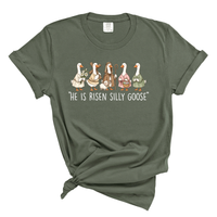 Load image into Gallery viewer, He Is Risen Silly Goose - Funny Christian Easter Comfort Colors Tee