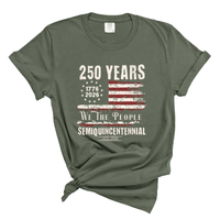Load image into Gallery viewer, 250 Years America Patriotic Shirt Comfort Colors Tee