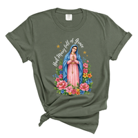 Load image into Gallery viewer, Hail Mary Full Of Grace - Comfort Colors Women's Tee