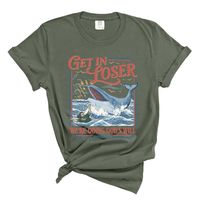 Load image into Gallery viewer, Get In Loser We're Doing Gods Will - Comfort Colors Tee