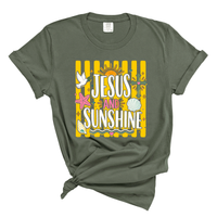 Load image into Gallery viewer, Jesus and Sunshine - Comfort Colors Tee