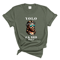 Load image into Gallery viewer, YOLO J/K BRB Jesus - Comfort Colors Tee