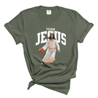 Load image into Gallery viewer, Team Jesus Basketball - Funny Faith Sports Comfort Colors Tee