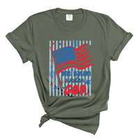 Load image into Gallery viewer, One Nation Under God - Patriotic Christian Shirt Comfort Colors Tee