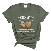 Load image into Gallery viewer, Gods Math Loaves and Fish - Comfort Colors Tee