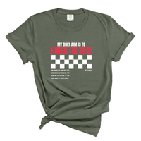 Load image into Gallery viewer, Finish the Race - Faithful Servant Tee Inspirational Christian Gift