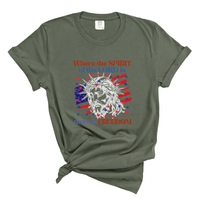 Load image into Gallery viewer, Where The Spirit Of The Lord Is There Is Freedom - Christian Patriotic Shirt