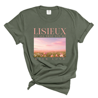Load image into Gallery viewer, Lisieux Do All That You Do With Love - Catholic Comfort Colors Women's Tee