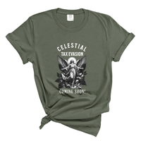 Load image into Gallery viewer, Celestial Tax Evasion Angel Shirt - Comfort Colors Tee