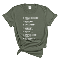 Load image into Gallery viewer, Teacher Ministry Leader - Bible Scripture Comfort Colors Tee