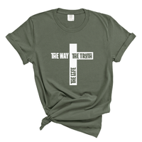 Load image into Gallery viewer, The Way The Truth The Life Jesus Shirt - Christian Cross T Shirt