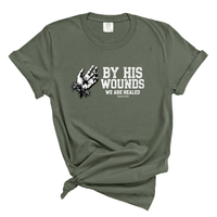 Load image into Gallery viewer, By His Wounds We Are Healed - Comfort Colors Tee