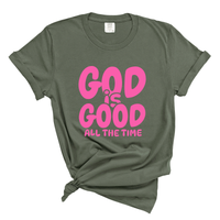 Load image into Gallery viewer, God Is Good All the Time - Christian Women's Tee Shirt