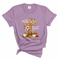 Load image into Gallery viewer, I Will Praise Him in Every Season Shirt - Autumn Fall Shirt