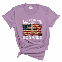 Load image into Gallery viewer, Patriotic Christian Shirt God Wins - Comfort Colors Tee