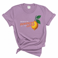 Load image into Gallery viewer, Walking in the Sunshine of the Lord - Lemon Graphic Tee