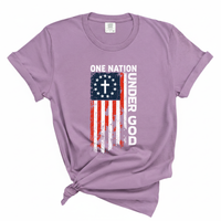Load image into Gallery viewer, One Nation Under God - Patriotic Christian Comfort Colors Tee