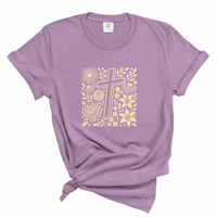 Load image into Gallery viewer, Wildflower Cross Christian Floral Tee