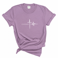 Load image into Gallery viewer, Cross Heartbeat Shirt - Life with Jesus Tee