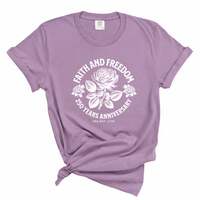 Load image into Gallery viewer, Faith And Freedom - Patriotic Comfort Colors Women's Tee