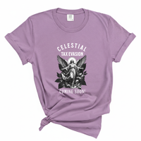 Load image into Gallery viewer, Celestial Tax Evasion Angel Shirt - Comfort Colors Tee