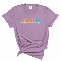 Load image into Gallery viewer, Jesus The Way The Truth The Life - Comfort Colors Tee
