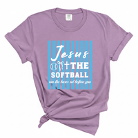 Load image into Gallery viewer, Jesus Softball Shirt - Comfort Colors Tee