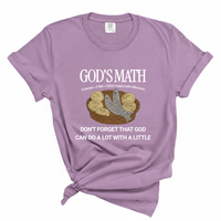 Load image into Gallery viewer, Gods Math Loaves and Fish - Comfort Colors Tee