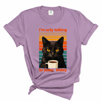 Load image into Gallery viewer, I'm Only Talking To Jesus Today - Cat Lover Comfort Colors Tee