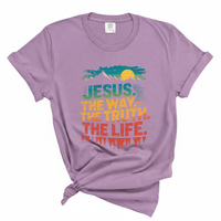 Load image into Gallery viewer, Jesus The Way The Truth The Life - Comfort Colors Tee