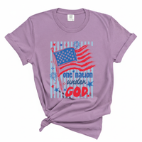 Load image into Gallery viewer, One Nation Under God - Patriotic Christian Shirt Comfort Colors Tee
