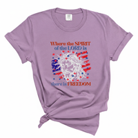Load image into Gallery viewer, Where The Spirit Of The Lord Is There Is Freedom - Christian Patriotic Shirt