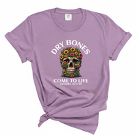 Load image into Gallery viewer, Dry Bones Come To Life - Floral Skull Christian Shirt