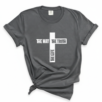 Load image into Gallery viewer, The Way The Truth The Life Jesus Shirt - Christian Cross T Shirt