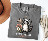 Load image into Gallery viewer, Still Feral Just Forgiven - Comfort Colors Tee