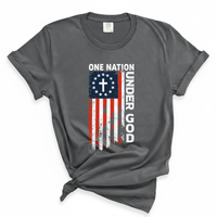 Load image into Gallery viewer, One Nation Under God - Patriotic Christian Comfort Colors Tee