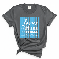Load image into Gallery viewer, Jesus Softball Shirt - Comfort Colors Tee