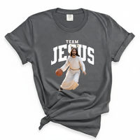 Load image into Gallery viewer, Team Jesus Basketball - Funny Faith Sports Comfort Colors Tee