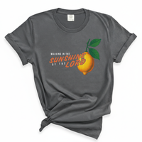 Load image into Gallery viewer, Walking in the Sunshine of the Lord - Lemon Graphic Tee