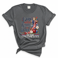 Load image into Gallery viewer, God Shed His Grace On Thee - Patriotic Comfort Colors Women's Tee